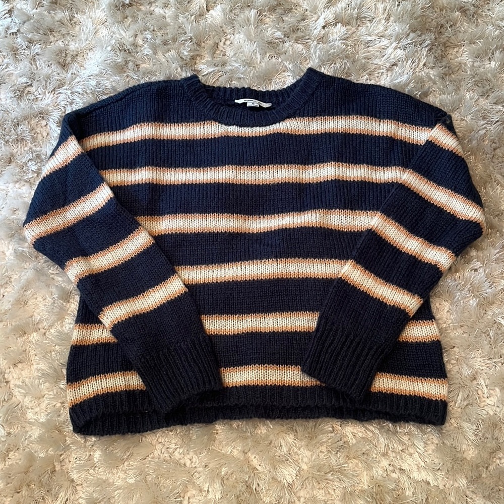 O’Neill Cropped Striped Sweater size medium